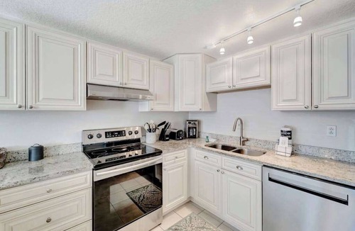 Ilexhurst Apartment | Serene oceanfront suite with Gulf view, grill, patio, central AC, & WD