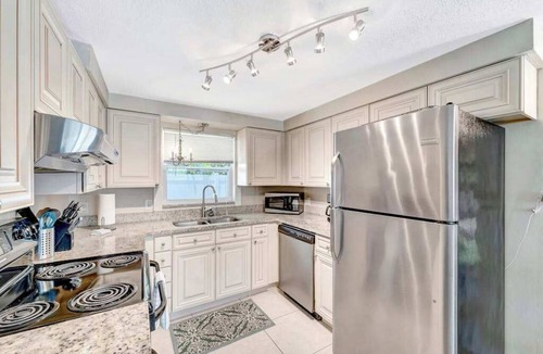Ilexhurst Apartment | Serene oceanfront suite with Gulf view, grill, patio, central AC, & WD