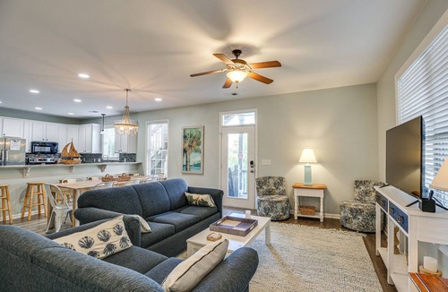 Garden City House | Shared Pool & Hot Tub! Seaside Murrells Inlet Home