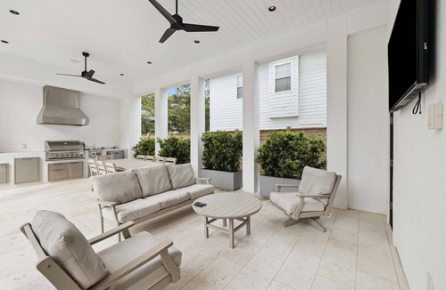 Seacrest House | Sleeps 22! Private Pool, LSV/Golf Cart, & GULF VIEWS! Steps to Beach!