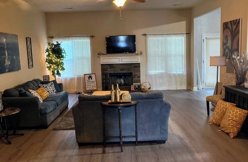 Fort Mitchell House | Spacious 4BR Near Fort Benning: Fireplace, Patio: 3BR Access