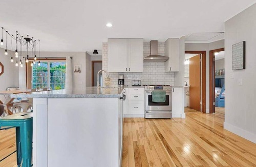 Empire House | Spacious, airy home near Little Glen Lake with gas grill, deck, and new firepit
