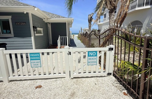 Indian Shores House | Spacious Beach House Steps to Beautiful Gulf Beach Pets Considered.