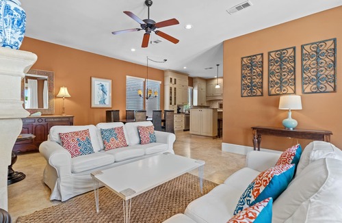 Emerald Waters Village House | Spacious Home + Cozy Guest House! Private Pool & Courtyard, Near Beach Access