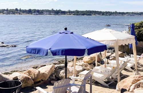 Groton House | Steps to Waterfront Golf! Private Backyard Beach w/Loungers & Umbrellas
