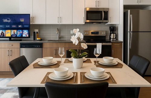 Five Points South Apartment | Stylish 2BR | Rooftop Views + Sky Lounge