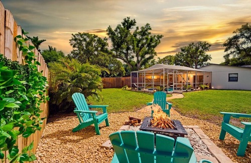 Disston Heights House | Sun Oasis | Game Room, Pool, Fire Pit | Near Beach