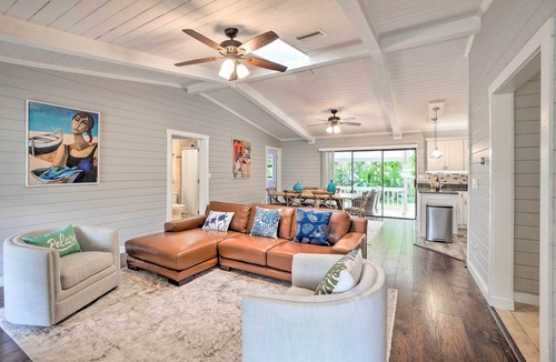 Tarpon Springs House | Sunny Getaway w/Heated Pool Oasis<2 Mi to Beach