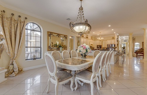 West Kissimmee Villa | The Formosa Grand Mansion! Lakefront! Infinity Pool & Spa! Cinema! Pure Luxury!