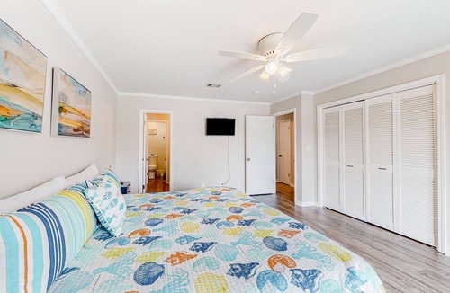 Perdido Key Coves One House | Water-view home with balcony & boat dock & tennis court access