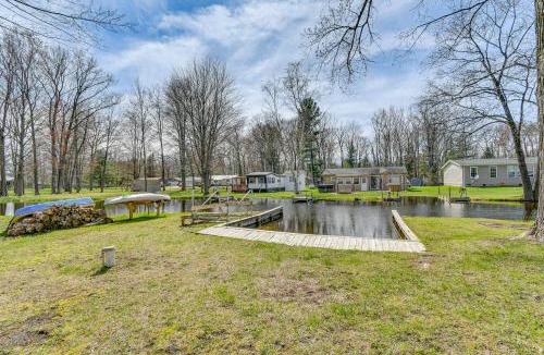 Gladwin House | Waterfront Home w/Boat Slips in Northern Michigan