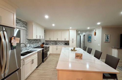 Memphis House | Waterfront Palmetto Home with Pool, Tiki Bar & Gulf Access