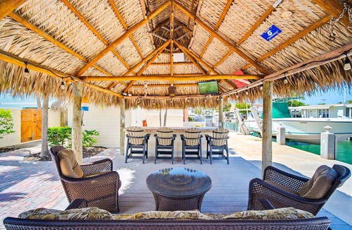Little Venice House | Waterfront Pool Home w/Private Dock, Tiki Hut & Backyard Oasis
