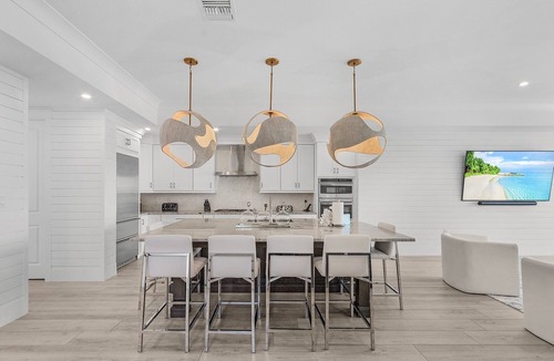 Fort Myers Beach House | White Sands Retreat: Bay Views, Pool, Elevator