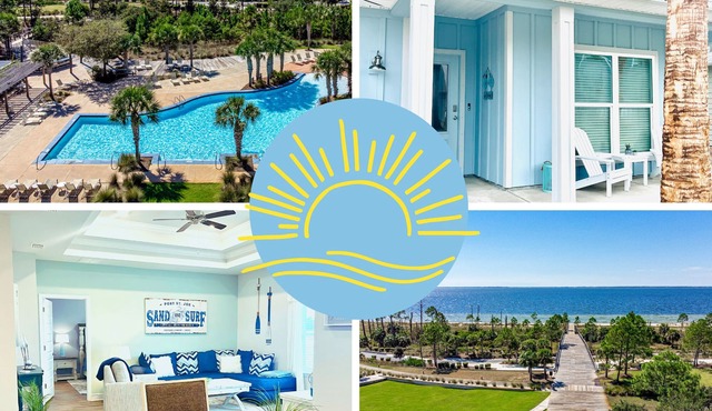 1min walk to Pool/5min walk to BEACH/LG PATIO/Bikes & GOLFCART Included