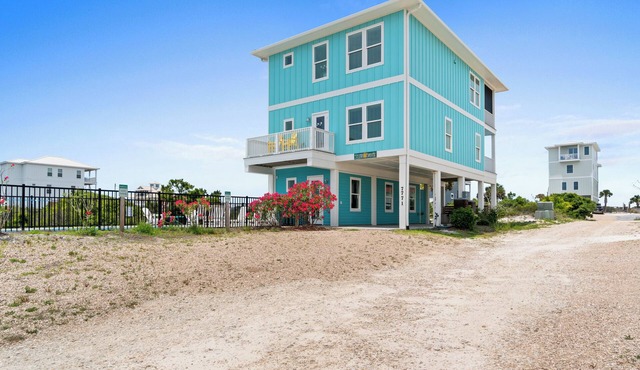 5BR Gulf View Home w/Private Pool Big Beach Views Family Retreat