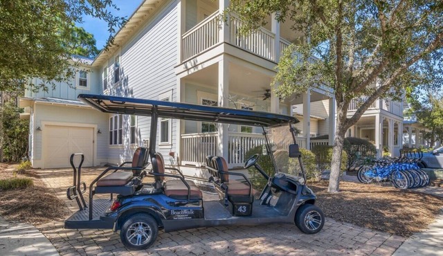 6-Seater Golf Cart & 5 Adult Bikes! Near 2 Pools! Hurry, Book Today! ~ Virginia at NatureWalk on 30A