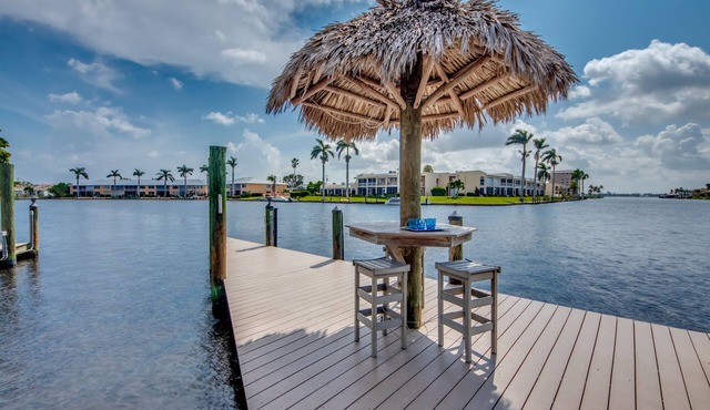 Beautiful views, watch the dolphins and tarpon swim by on the lanai or dock!