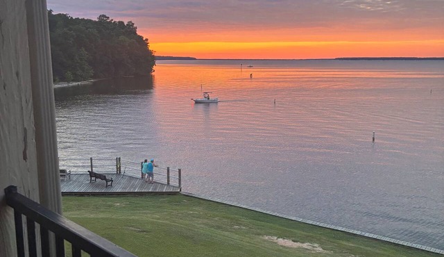Big Lake views from second floor condo