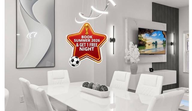 Book your stay today and your free Night is a 4th July gift!