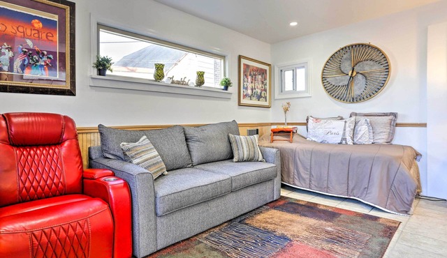 Central Elmont Studio w/Great Outdoor Space!
