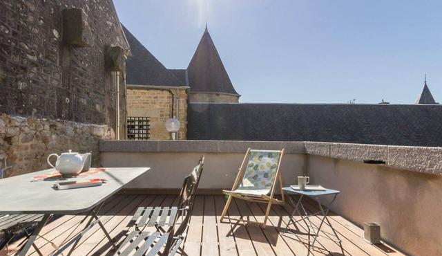 Charming Duplex Loft in Historic Avranches with Private Terrace in Avranches