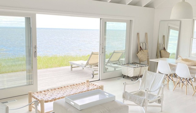 Chic, secluded beachfront house on the North Fork (limited avails this summer!)