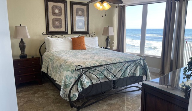 Direct oceanfront Stunning sunrises Heated pool pets under 20lbs stay free.