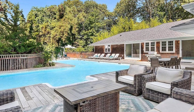 Expansive Sag Harbor Estate with Pool, Tennis, Hot Tub, Close to Sag Harbor.