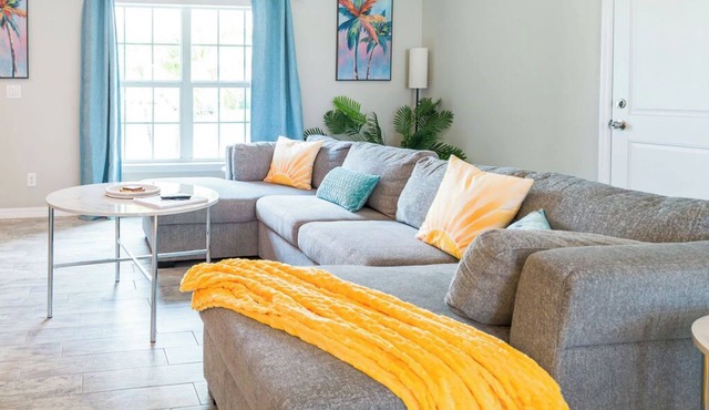 Family Beach Retreat w/Private Fenced Backyard, Fire Pit, Games