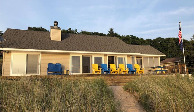 Fantastic Lake Michigan beachfront property in Montague Michigan.