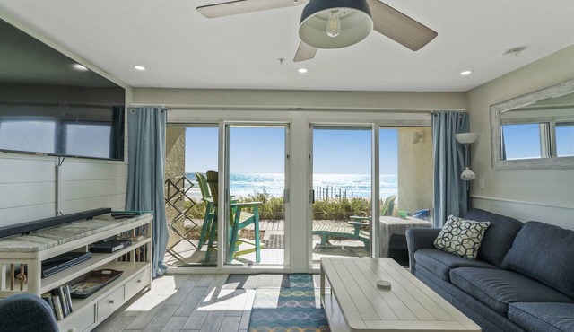 Ground Floor Gulf Front Oasis On Crystal Beach