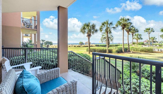 Gulf Views-Balcony-Sleeps 6-Med213E