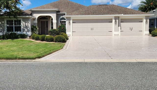 Home in The Villages with His & Her Golf Carts through 2025!
