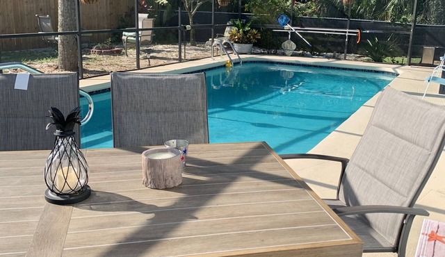 House in Hernando beach very close to public boat ramp, heated Inground pool!