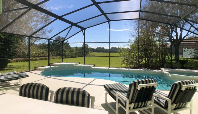 Large 5 bedroom villa with views of conservation area and large south facing pool