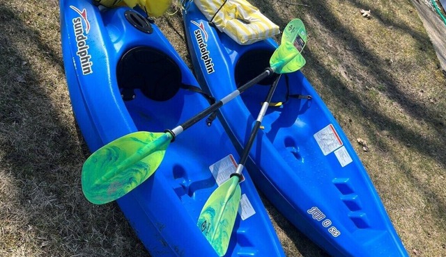Latitude Adjustment: Lakefront with Beach & Kayaks