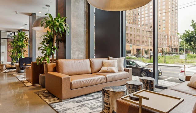 Luxe Jersey City 2BR w/DM, W/D & Gym, shuttle to PATH, by Blueground