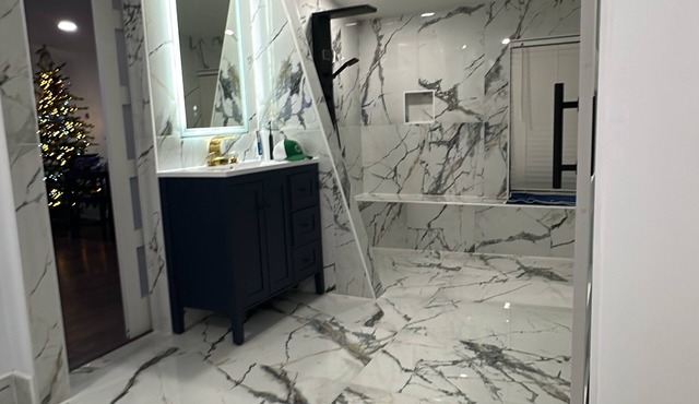 Luxurious smart space . One regular bedroom and one master suite newly renovated