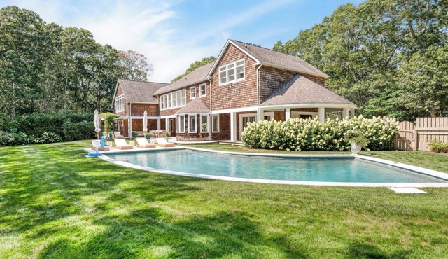 Luxury Living in Amagansett with Private Pool, Deck & Chic Interiors