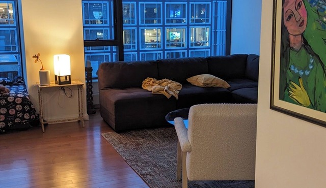 Modern bright, airy 1-bedroom, 2 bath with AC in quaint downtown New York.