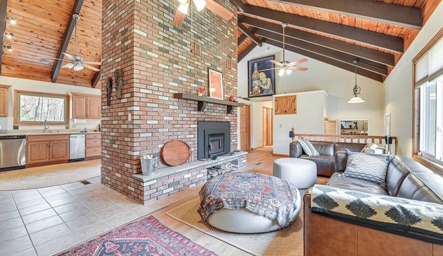 Mtn-View Home w/Deck on 4 Acres in Windham