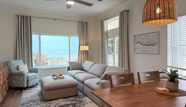 Oceanfront Townhome Beach Access 4BR/3.5BA Sleeps 10 Steps to Flagler Ave
