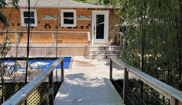 Pristine 7BR 4.5BA house w/heated Pool at Fire Island Pines 500' to ocean
