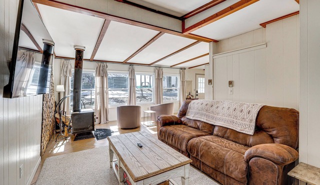 Private Boat Dock at Waterfront Lake Mitchell Home