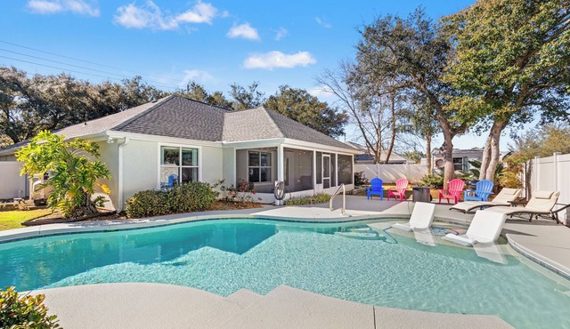 Private Heated Pool 4BR Pickleball + Game Rm