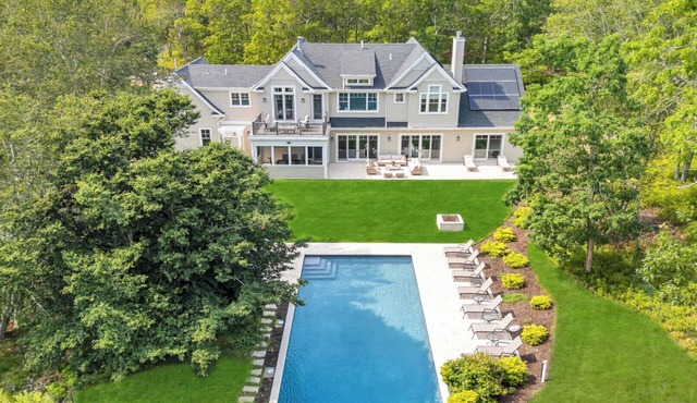 Private Southampton Oasis with Pool, Spa & Effortless Indoor-Outdoor Living