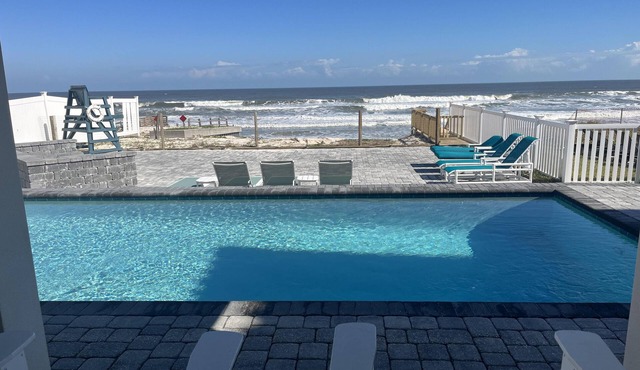 Renovated, direct oceanfront 5BR/6BA private pool home sleeps 16.