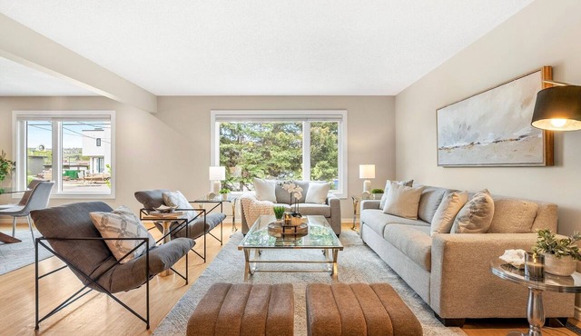 Riverfront Oasis on Calgary’s Best Street, AC, 5BR in Calgary