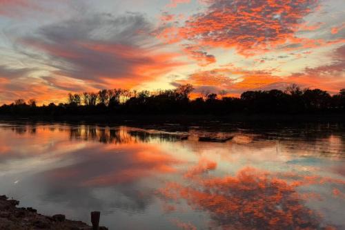 Riverfront Studio Cabin with Amazing View and Huge Yard in Saint Joseph